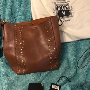 Frye Harness Stud Bucket Purse